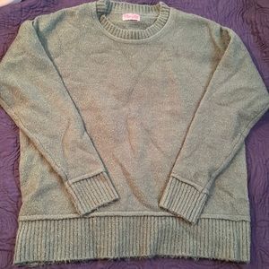 Pink Lily Hunter Green Crewneck Long Sleeve Sweater